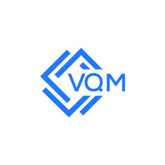 VQM technology letter logo design on white  background. VQM creative initials technology letter logo concept. VQM technology letter design.
