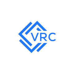 VRC technology letter logo design on white  background. VRC creative initials technology letter logo concept. VRC technology letter design.
