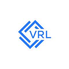 VRL technology letter logo design on white  background. VRL creative initials technology letter logo concept. VRL technology letter design.
