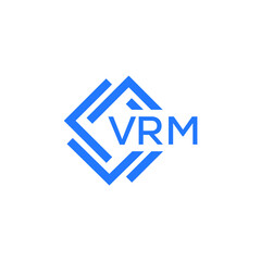 VRM technology letter logo design on white  background. VRM creative initials technology letter logo concept. VRM technology letter design.
