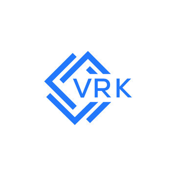 VRK technology letter logo design on white  background. VRK creative initials technology letter logo concept. VRK technology letter design.
