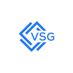 VSG technology letter logo design on white  background. VSG creative initials technology letter logo concept. VSG technology letter design.
