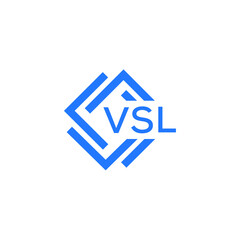 VSL technology letter logo design on white   background. VSL creative initials technology letter logo concept. VSL technology letter design.
