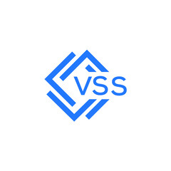 VSS technology letter logo design on white  background. VSS creative initials technology letter logo concept. VSS technology letter design.
