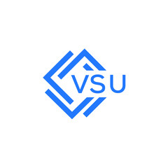 VSU technology letter logo design on white  background. VSU creative initials technology letter logo concept. VSU technology letter design.
