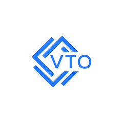 VTO technology letter logo design on white  
 background. VTO creative initials technology letter logo concept. VTO technology letter design.
