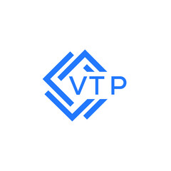 VTP technology letter logo design on white  background. VTP creative initials technology letter logo concept. VTP technology letter design.
