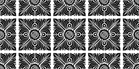 Geometric floral ornament, seamless pattern. Ethnic Background for your design