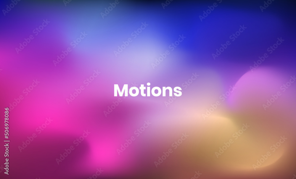 Poster abstract blur colorful space galaxy nebula vibrant mesh gradient motion background vector. wallpaper