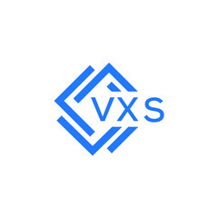 VXS technology letter logo design on white  background. VXS creative initials technology letter logo concept. VXS technology letter design.