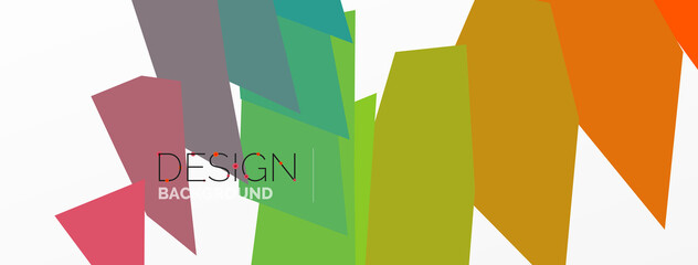 Background colorful shapes template. Wallpaper for concept of AI technology, blockchain, communication, 5G, science, business and technology