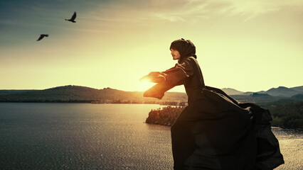 magician on mountaintop