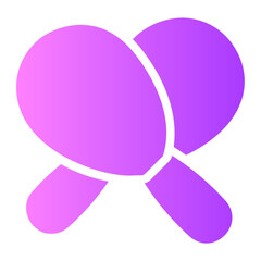 maracas gradient icon