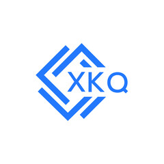 XKQ technology letter logo design on white  background. XKQ creative initials technology letter logo concept. XKQ technology letter design.

