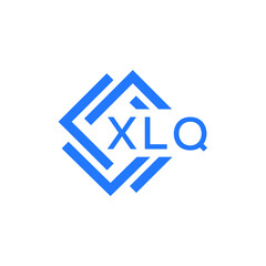 XLQ technology letter logo design on white  background. XLQ creative initials technology letter logo concept. XLQ technology letter design.
