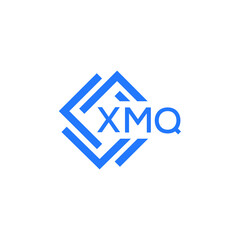 XMQ technology letter logo design on white  background. XMQ creative initials technology letter logo concept. XMQ technology letter design.
