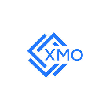 XMO technology letter logo design on white  background. XMO creative initials technology letter logo concept. XMO technology letter design.
