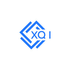 XQI technology letter logo design on white  background. XQI creative initials technology letter logo concept. XQI technology letter design.

