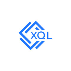 Obraz premium XQL technology letter logo design on white background. XQL creative initials technology letter logo concept. XQL technology letter design. 