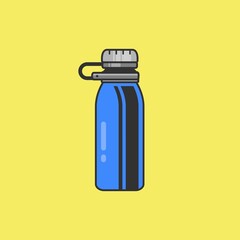 Bottle icon, tumbler, sports water bottle. Use your own bottle. Vector illustration