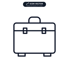 Tool box icon symbol template for graphic and web design collection logo vector illustration