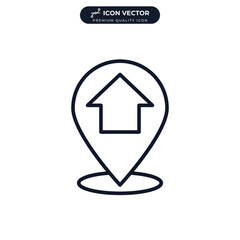 location icon symbol template for graphic and web design collection logo vector illustration