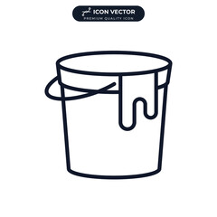 paint bucket icon symbol template for graphic and web design collection logo vector illustration
