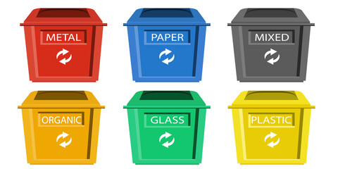 Bin icon. Trash can. Recycle icons set. Biodegradable, compostable, recyclable icon set. jpeg image jpg illustration rubbish box on wheels
