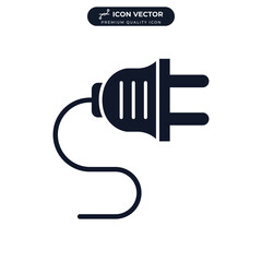 plug icon symbol template for graphic and web design collection logo vector illustration