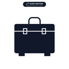 Tool box icon symbol template for graphic and web design collection logo vector illustration