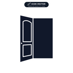 door icon symbol template for graphic and web design collection logo vector illustration