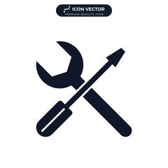 tools icon symbol template for graphic and web design collection logo vector illustration