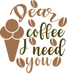 coffee t shirt and svg design