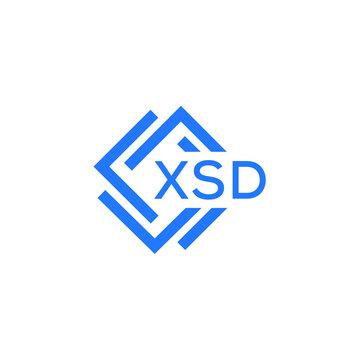 XSD technology letter logo design on white  background. XSD creative initials technology letter logo concept. XSD technology letter design.

