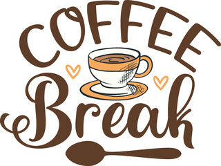 coffee t shirt and svg design