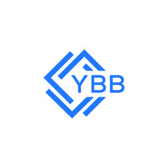 YBB technology letter logo design on white  background. YBB creative initials technology letter logo concept. YBB technology letter design.
