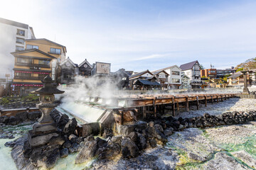 草津温泉の湯畑