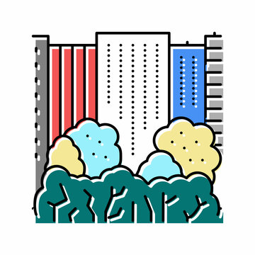 central park color icon vector illustration