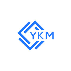 YKM technology letter logo design on white  background. YKM creative initials technology letter logo concept. YKM technology letter design.