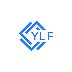 YLF technology letter logo design on white  background. YLF creative initials technology letter logo concept. YLF technology letter design.