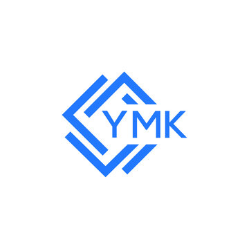 YMK technology letter logo design on white  background. YMK creative initials technology letter logo concept. YMK technology letter design.