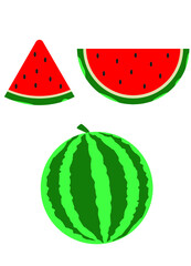 Watermelon. Piece of watermelon. Fruits, berries. Healthy diet.