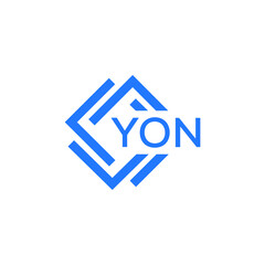YON technology letter logo design on white  background. YON creative initials technology letter logo concept. YON technology letter design.
