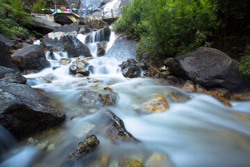 Famous plateau waterfalls and scenic spots in Tibet Autonomous Region of China