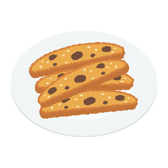 ビスコッティのイラスト