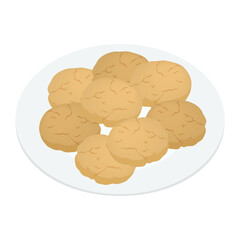 イタリアのお菓子アマレッティのイラスト