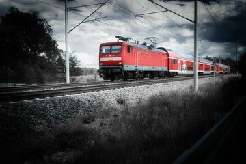 Regionalbahn - Zug - Ecology  - obrazy, fototapety, plakaty