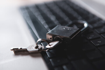 Internet and computer security concept.