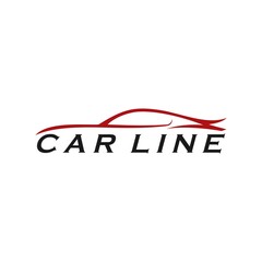 Car Line Logo design template
