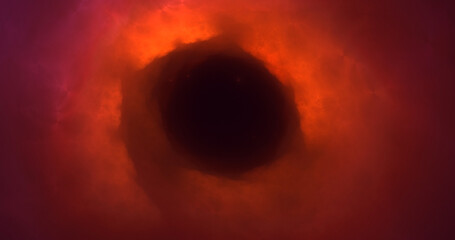 3D rendering abstract round light background